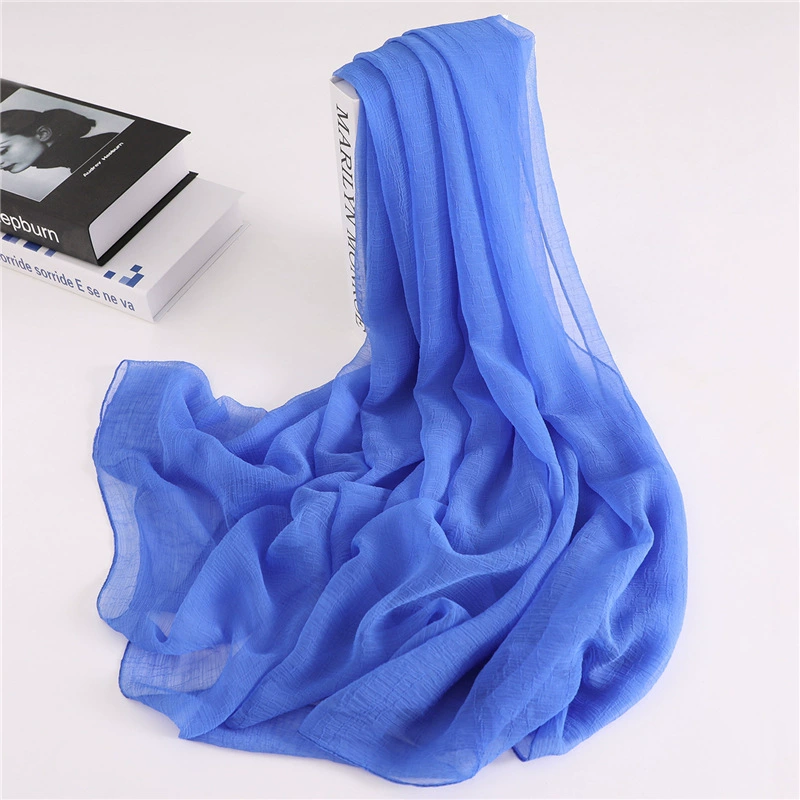 Colored universal cloak, silk beach thin scarf, sun protection, crocodile