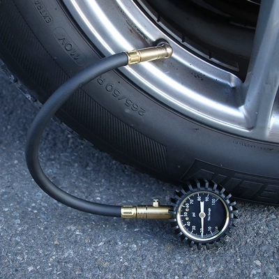 pressure gauge copper valve leather tube | Air pressure gauge/tire pressure gauge