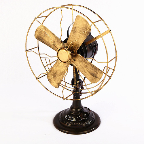 Antique antique electric fan model Iron fan creative home decoration photography props