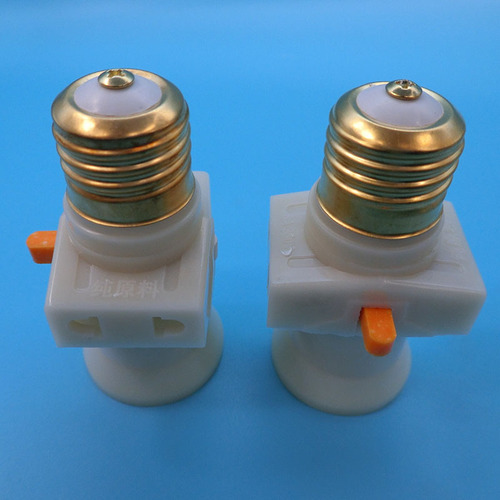 Household e27 lamp holder waterproof double-split fire lamp holder pure copper suspension lamp holder with switch screw lamp holder manufacturer wholesale