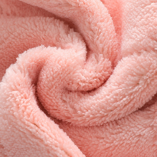 Plain printed double-sided highly absorbent rag, lint-free, oil-free coral velvet dish towel, wet and dry dish towel