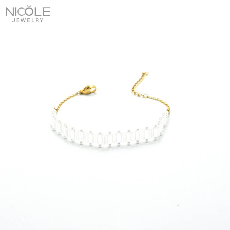 Nuevo lanzamiento de producto: Pulsera DIY de cuentas de arroz para mujer, elegante, sencilla, hecha a mano, accesorios de verano, tejida a mano