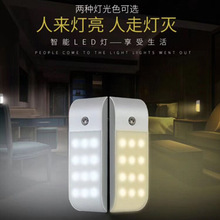 亚马逊家居新款LED充电橱柜灯厨房柜 底灯磁条便携式感应灯衣柜灯
