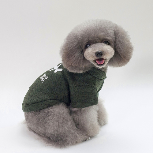 New pet clothes, new casual style fishbone sweatshirts, autumn and winter dog clothes, cross-border dog supplies