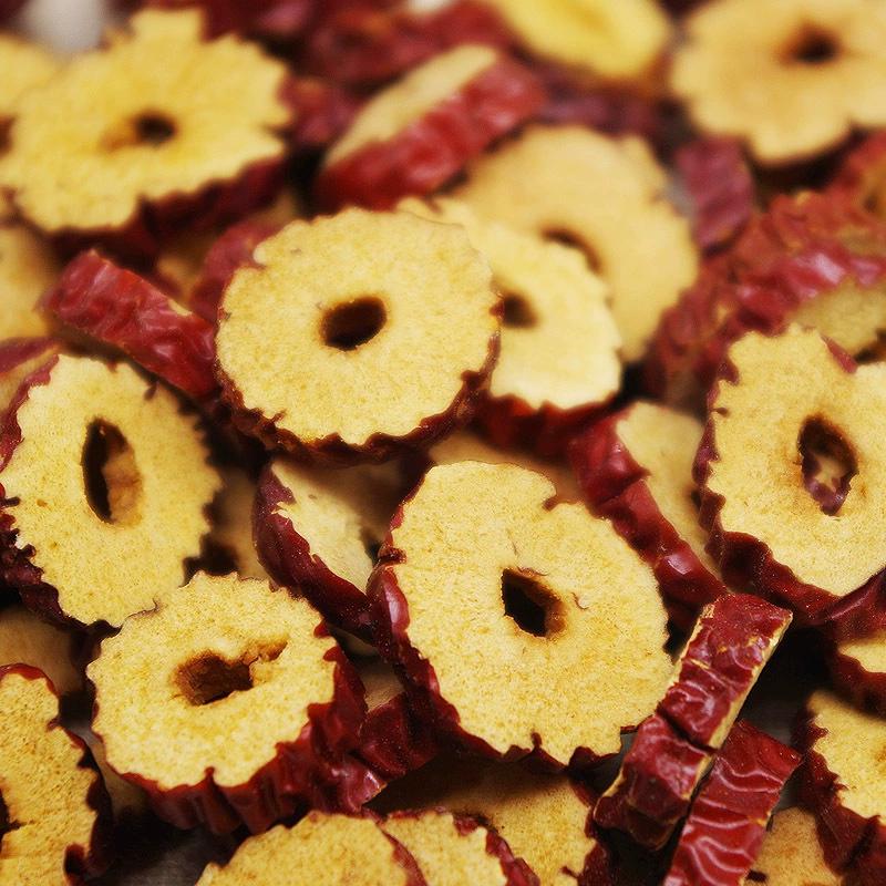 Кольца красных фиников Синьцзяна, ломтики красных фиников, сушеные красные финики, сушеные серые финики 500 г, высшего качества для чая или сухого употребления.