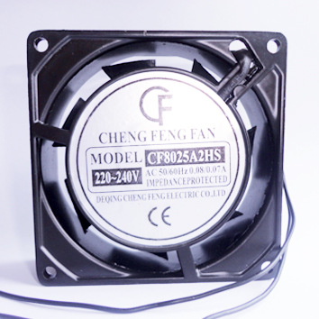 晨丰AC8025A2HBL风扇 双滚珠轴承风扇 110V 220V交流散热风机