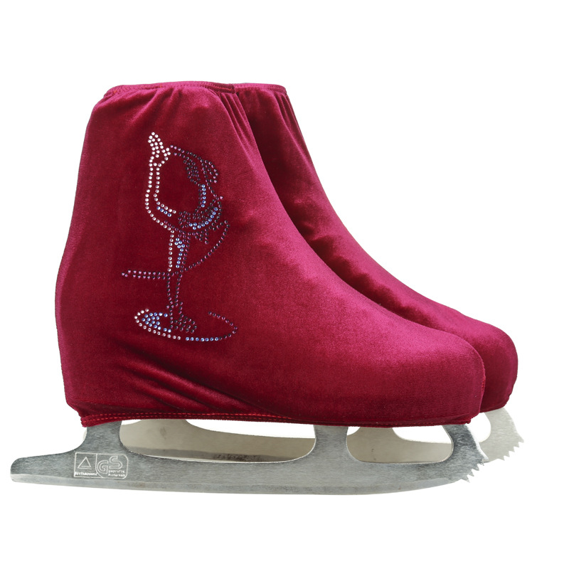 24-color profesional figura patinaje zapato cubierta coreano terciopelo estiramiento hombres y mujeres patinaje sobre ruedas zapato cubierta exportación punto y coma 20