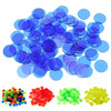 Plastic transparent game currency with accessories, accessory for teaching maths, stickers, 19mm