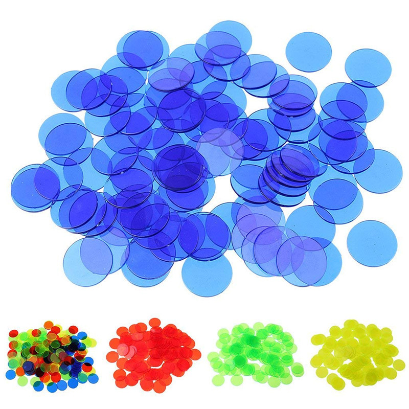 19mm Plastic Chips Accessories Transparent Color Bingo Coin Jewelry Counting Double-sided Patch Small Round Accessories 19mm Plastic Chips Accessories Transparent Color Bingo Coin Jewelry Counting Double-sided Patch Small Round Accessories