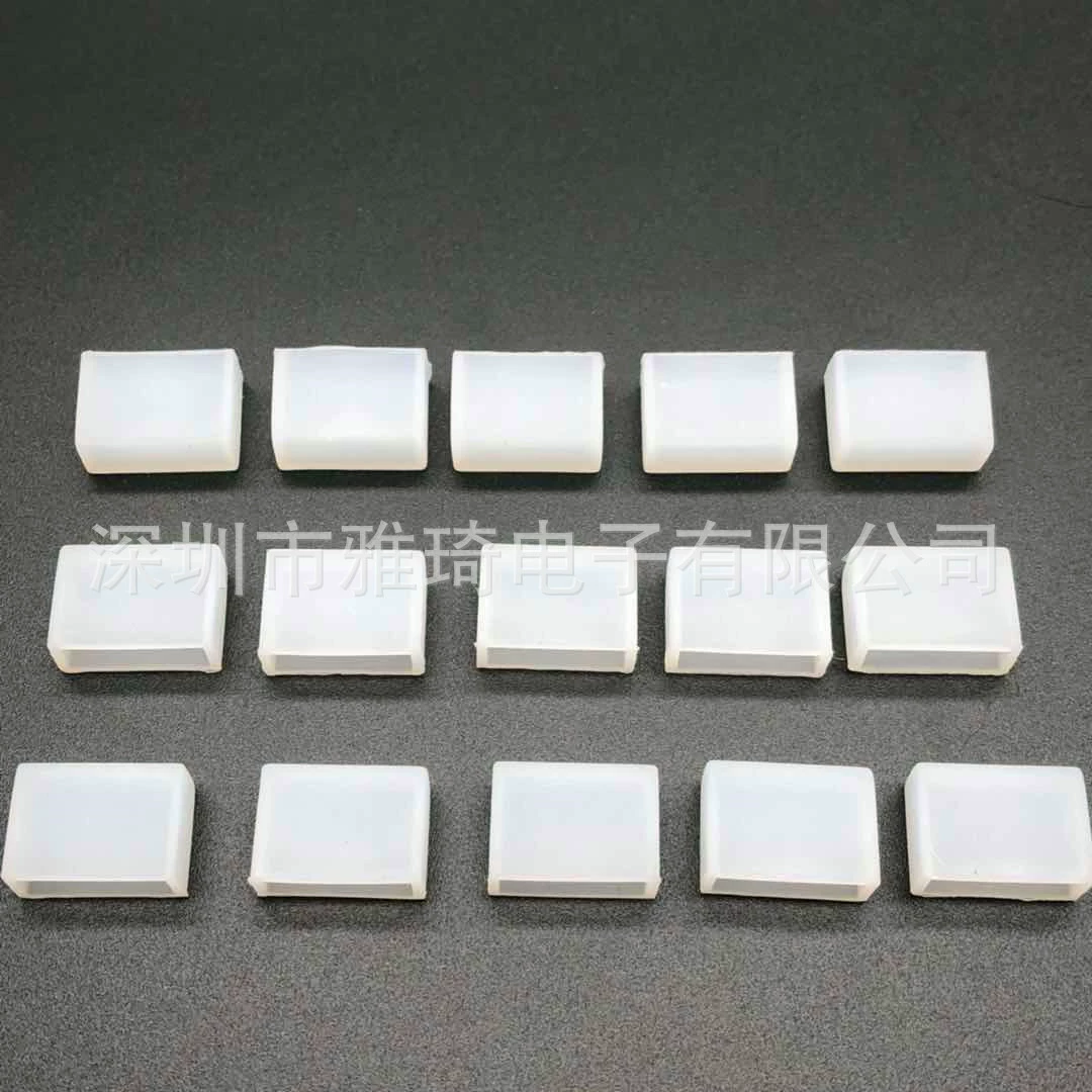 Светодиодный силиконовый водонепроницаемый рукав пробки 5050 2835 3528 Квадратная пробка хвост крышки низкого давления