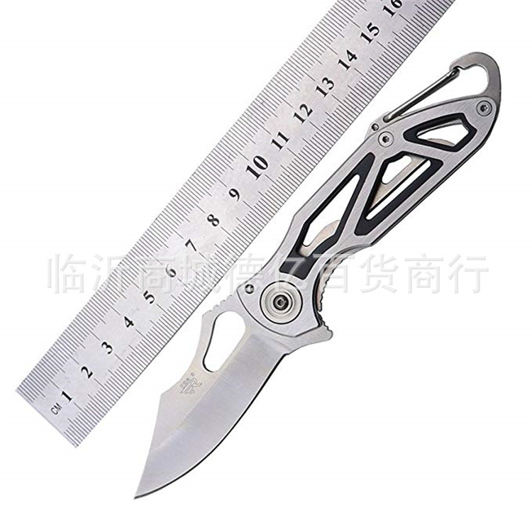 可议价三刃木7033镂空多功能K553户外探险救生军刀水果刀折叠小刀