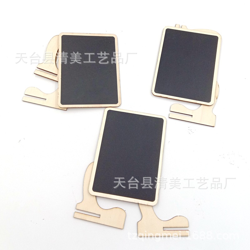 Pizarra pequeña tridimensional de ángulo recto creativo de la moda coreana Pizarra pequeña de madera de bricolaje 20 por paquete