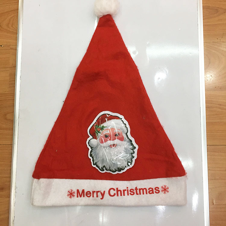 Gorro navideño con luces LED, gorro navideño con luz intermitente de tres segmentos, gorro con música, gorro navideño con luz intermitente y LOGO bordado personalizado.