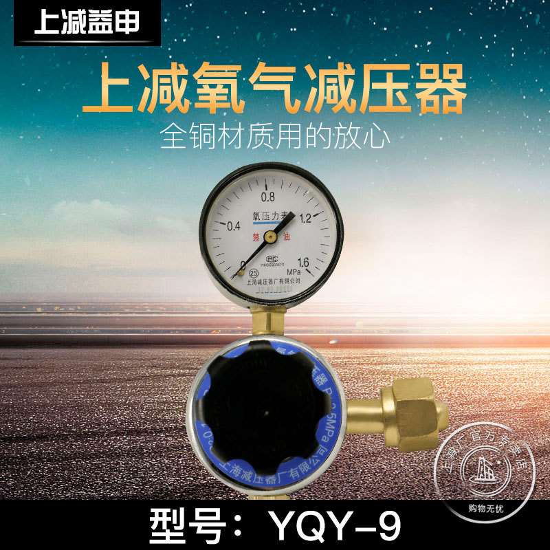 YQY-9氧气减压器单表氧气减压阀控制器上海市减压器厂上海牌正品