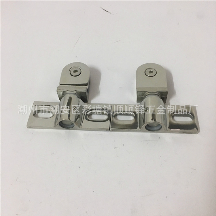 Stainless steel 304 shower room Diamond hinge glass door up and down fixed aircraft type Heaven and Earth clip bathroom glass clip Stainless steel 304 shower room Diamond hinge glass door up and down fixed aircraft type Heaven and Earth clip bathroom glass clip