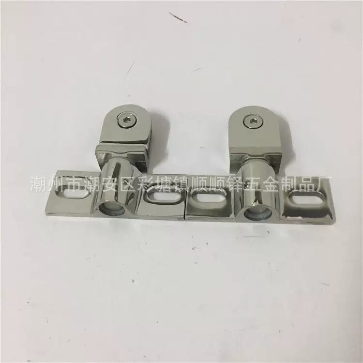 不锈钢304淋浴房钻石转轴玻璃门上下固定飞机型天地夹浴室玻璃夹