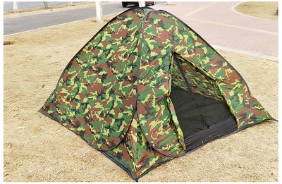Amazon's Best-Selling No-Setup Quick-Open Camouflage Tent for Outdoor Camping, Double-Layer Tent for Two People, Portable Outdoor Tent (Avtomobil dam çadırları) - green-camouflage-3-4-people