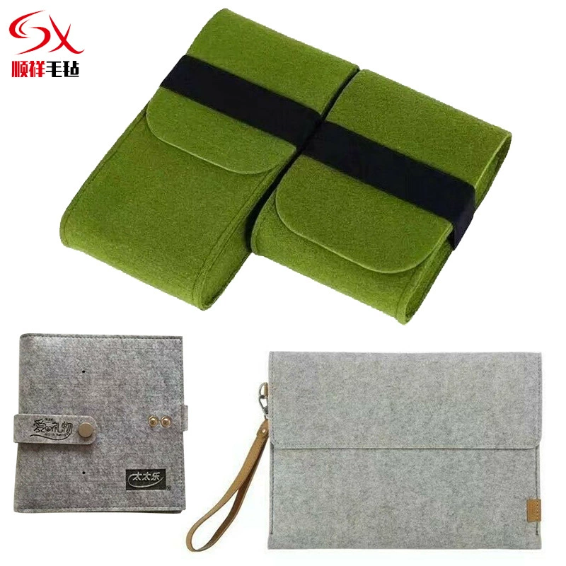 Оптовая продажа фабрики химического волокна полиэфира Войлок мешок файла мешок Простой творческий мобильный телефон ручной хранения файлов чувствовал мешок