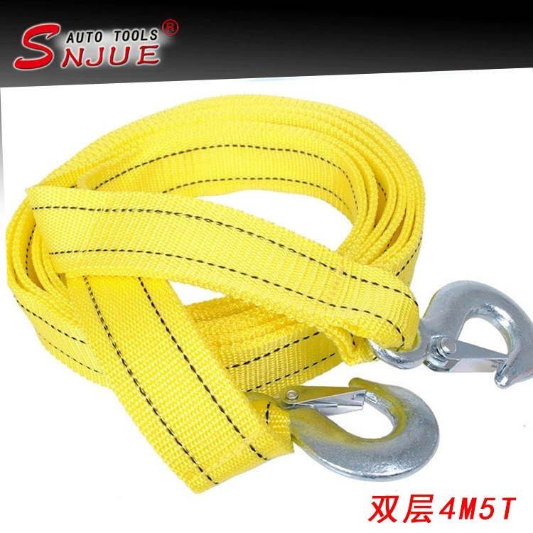 Заводской прямой двухслойный утолщенный трос для прицепа 4 M 5 T Тяговый ремень Автомобильная Швабра переносная сумка 450 г