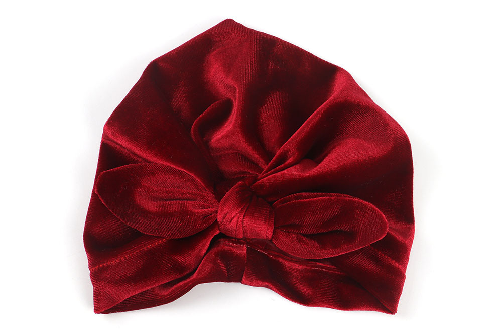 자오 홍-황금 벨벳 토끼 귀 모자