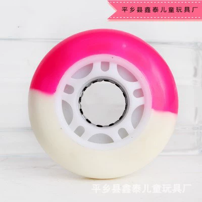 Производитель колес 70 толщина 24pu вспышка колесо скейт вспышка колесо полиуретан PU колесо внешней торговли