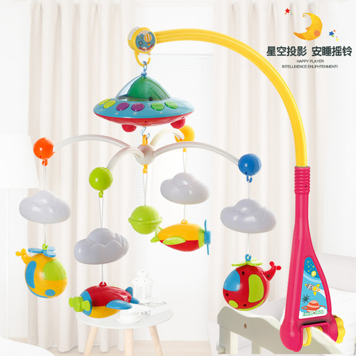 Baby Music Rotating Projector Crib Bell Rattles Baby Projector Crib Toy Amazon Cross-border Toys