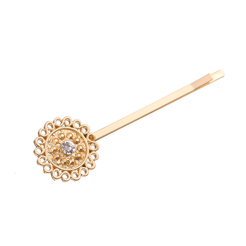 Wholesale Fashion European And American Style Diamond-Studded Clip Set Pearl Hair Sunflower Star Leaf Edge Clips_voghion.com