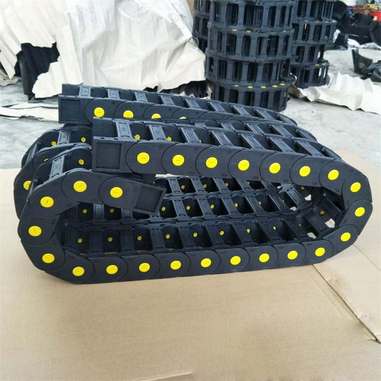 Защита кабеля Тяговая цепь резервуара Мобильная транкинговая Инженерная мостовая нейлоновая Тяговая цепь