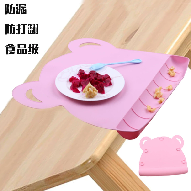 Силиконовый теплоизоляционный коврик, нескользящий герметичный коврик на присоске, детский силиконовый Настольный коврик