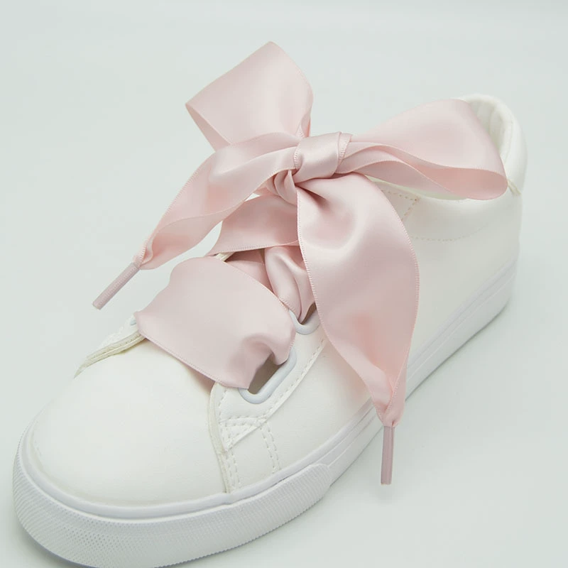 4 см атласные шнурки ленты Шелковый бант широкий плоский шнурки ленты шнурки черный белый розовый