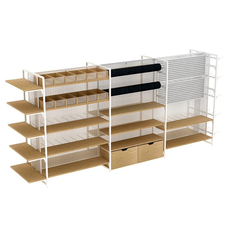 Hengyu longmingchuang Youpin nuevo Zhongdao estante de acero de madera de doble cara joyería papelería boutique Zhongdao gabinete en stock