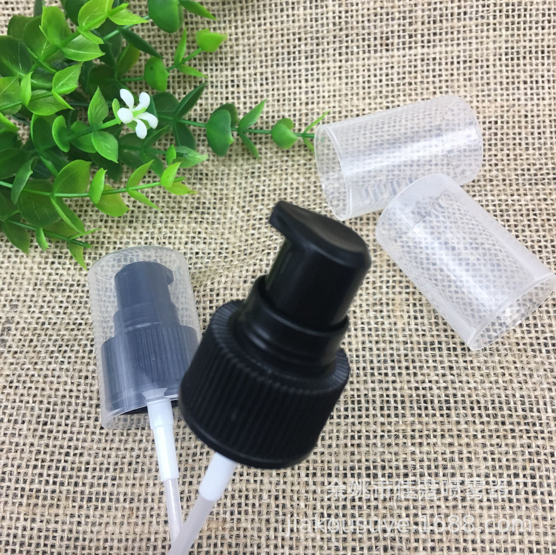 24/410全罩塑料粉泵 按压泵 鸭嘴粉泵颜色 精油乳液泵