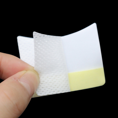 Wholesale disposable eyelash residue removal non-woven cotton pads, eyelash extension removal nail polish remover cotton pads