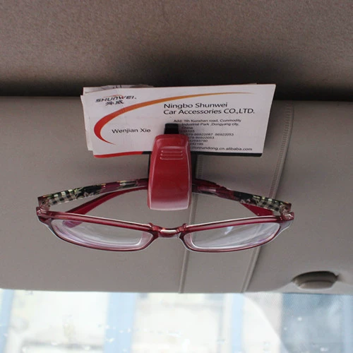 Universal glasses, black card holder for business cards