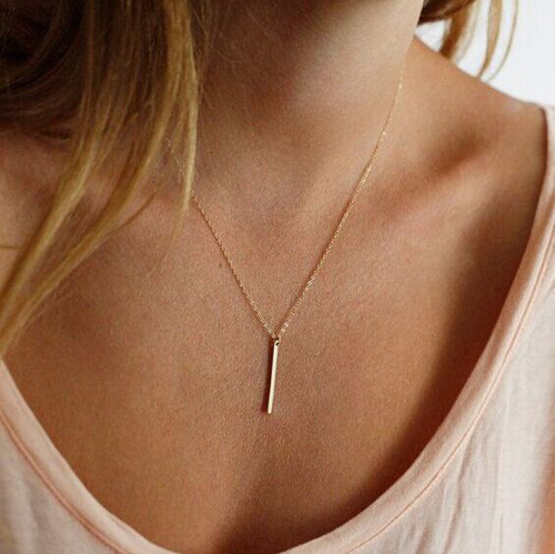 AliExpress European and American fashionable new jewelry alloy pendant simple necklace hot selling women's necklace