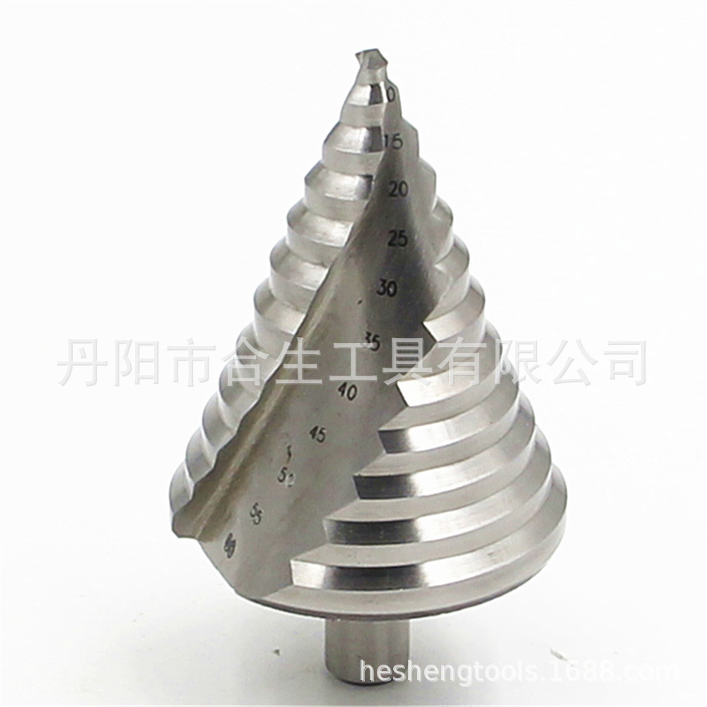 6-60mm de gran tamaño agujero abridor de acero de alta velocidad espiral ranura paso taladro blanco taladro de la torre taladro Triángulo taladro multifunción Taladro