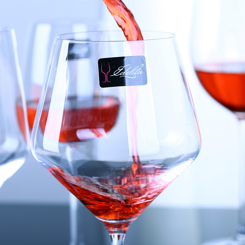 Venta al por mayor idlita copa de vino tinto copa de vino blanco copa de champán Gran Vidrio de Borgoña copa de cristal