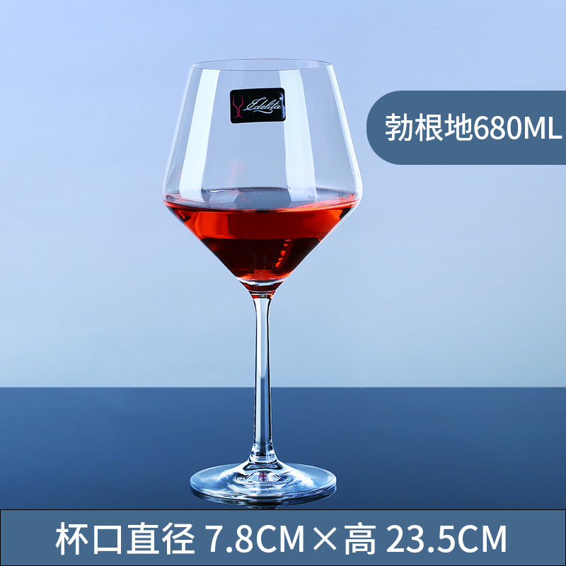 Venta al por mayor idlita copa de vino tinto copa de vino blanco copa de champán Gran Vidrio de Borgoña copa de cristal