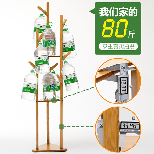 Trojan simple coat rack non-solid wood bedroom clothes rack simple modern clothes rack floor rack storage rack