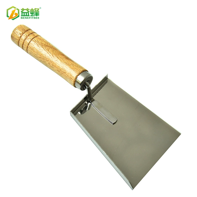 Трансграничный костюм Amazon инструменты для пчеловодства нержавеющая сталь деревянная ручка лопатка для чистки улья очистка воска пыльцы Лопата