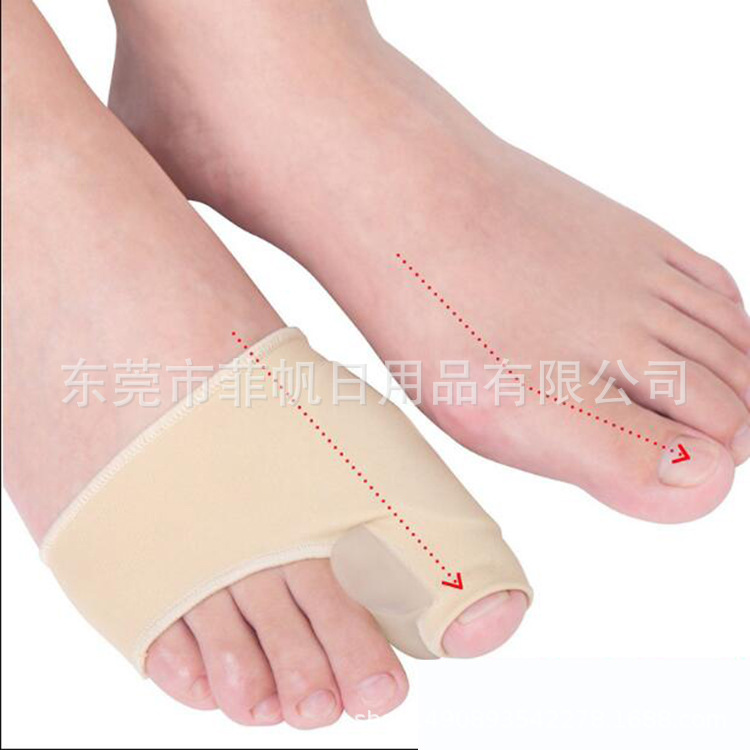 Silicona pulgar valgus corrector Pie Grande hueso dedo del pie valgus dedo divisor dedo separador corrección manga