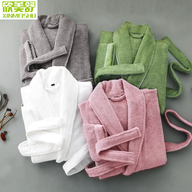 Cotton winter bathrobe, towel for men and women for beloved, increased thickness, water absorbent, for beauty salons