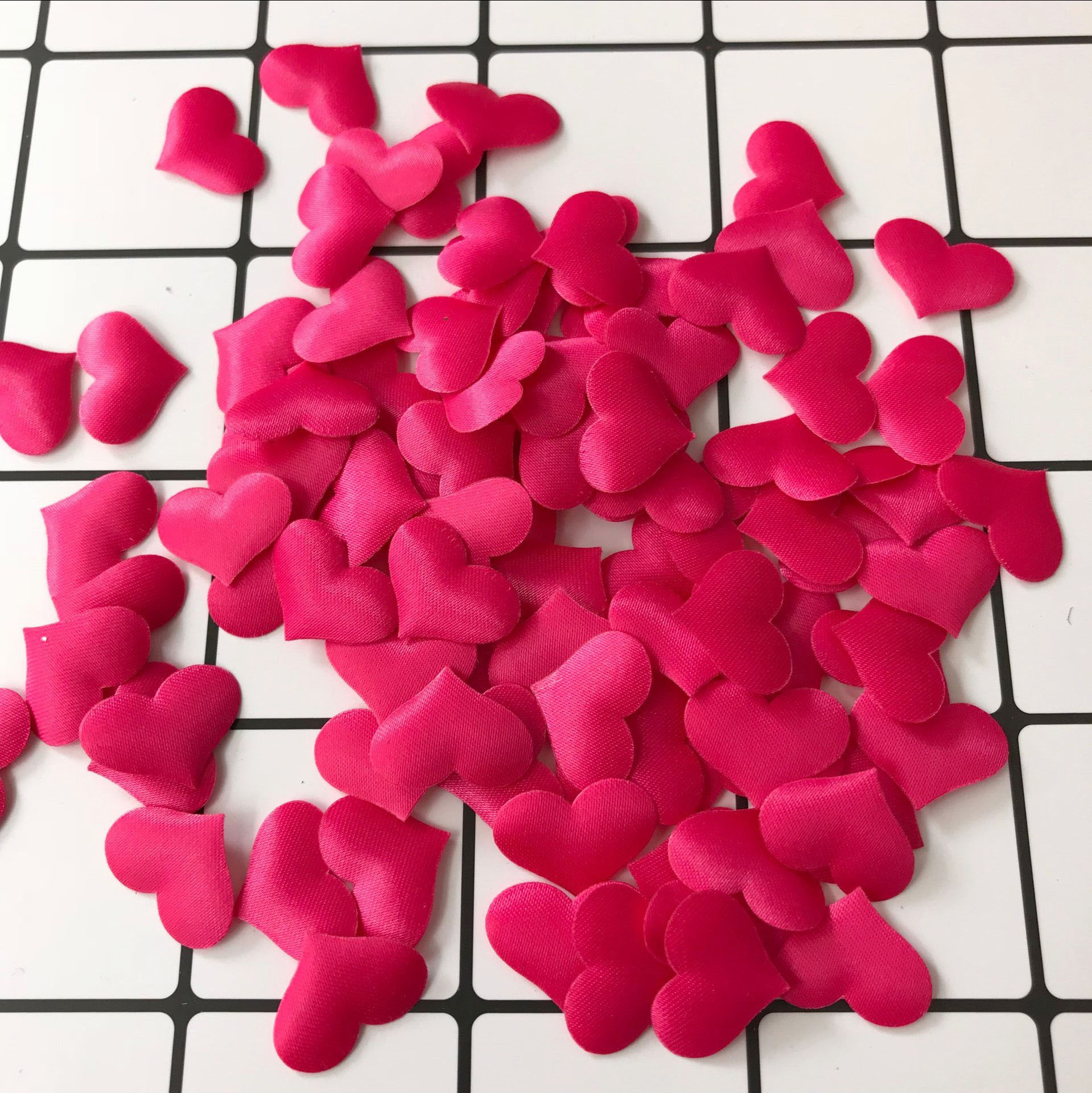 Cadena de luz led de amor de esponja tridimensional corazón melocotón amor boda decoración de boda sala de bodas prensa fabricante de pétalos de lanzamiento manual