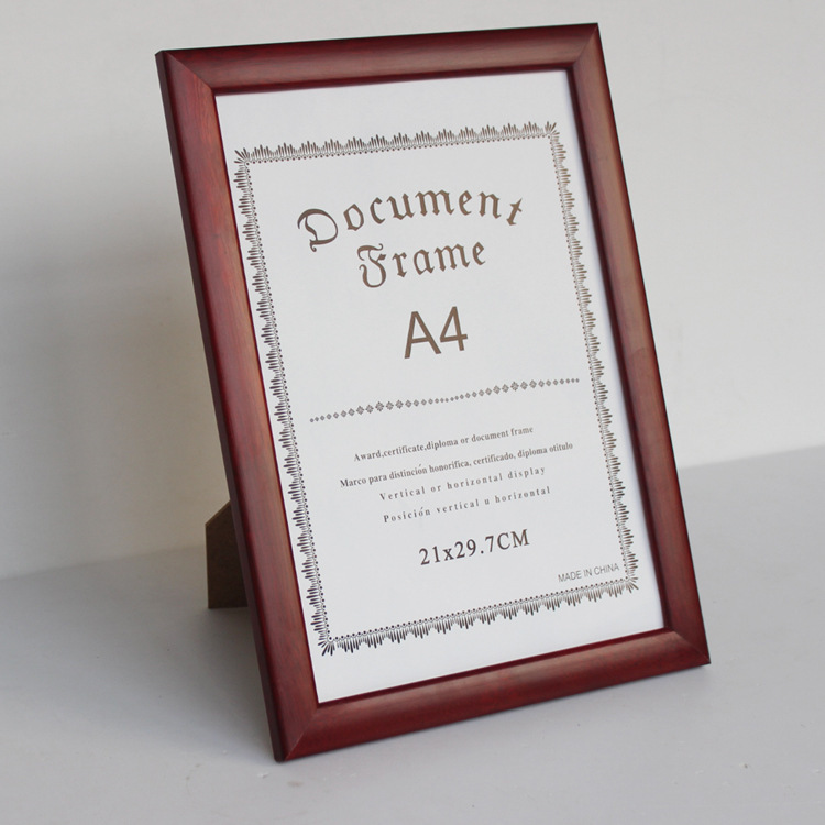 Wooden wall hanging different certificate frame spot supply certificate photo frame wall hanging A3A4 business license photo frame wholesale Wooden wall hanging different certificate frame spot supply certificate photo frame wall hanging A3A4 business license photo frame wholesale