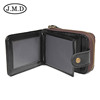 Card holder suitable for men and women, leather wallet, genuine leather, cowhide