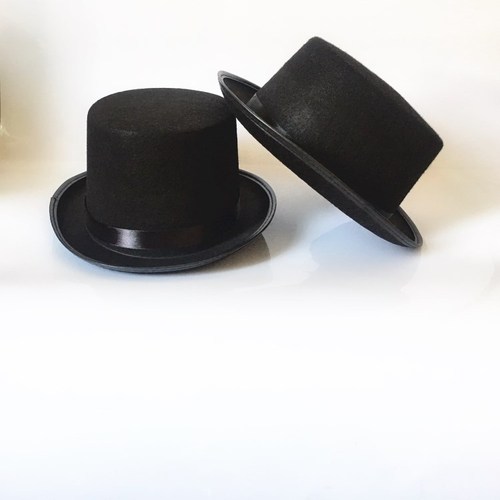 Black magician hat, magic hat, top hat, jazz hat, Halloween, manufacturer wholesale, large and small