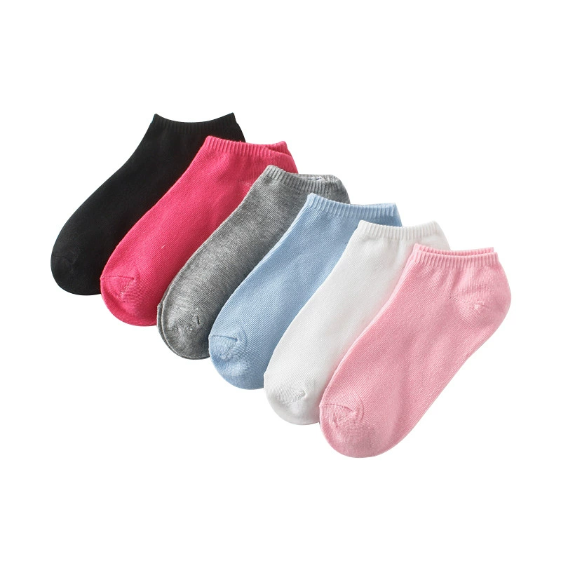 Summer thin low‑cut socks, women’s EU 35–40, assorted colors, individually packaged