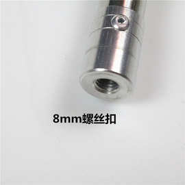 不锈钢伸缩抄网杆内外双重锁加长抄鱼网厂家批发加固鱼叉杆渔具