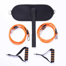 环保无味健身房阻力绳海绵把套拉力器手柄防护握把拉力绳套装批发