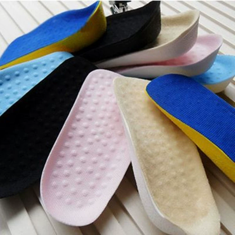 Невидимые повышающие носки, нескользящий дезодорант, Мягкий Удобный Повседневный повышающий половинную подушку, 2 см